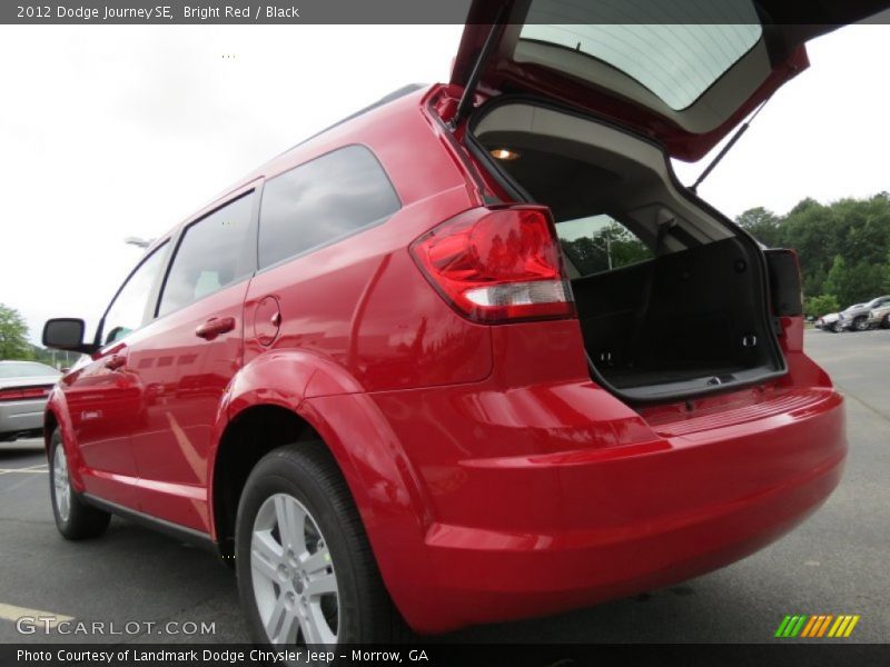 Bright Red / Black 2012 Dodge Journey SE