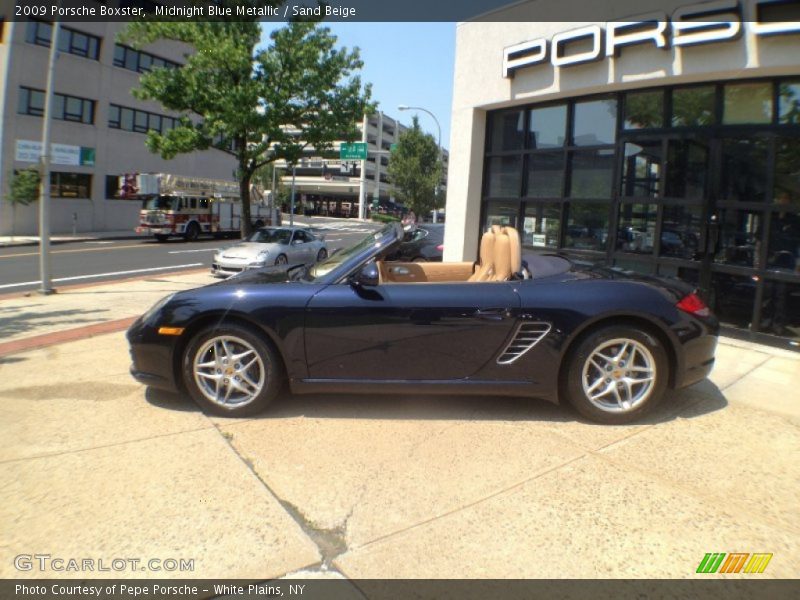 Midnight Blue Metallic / Sand Beige 2009 Porsche Boxster