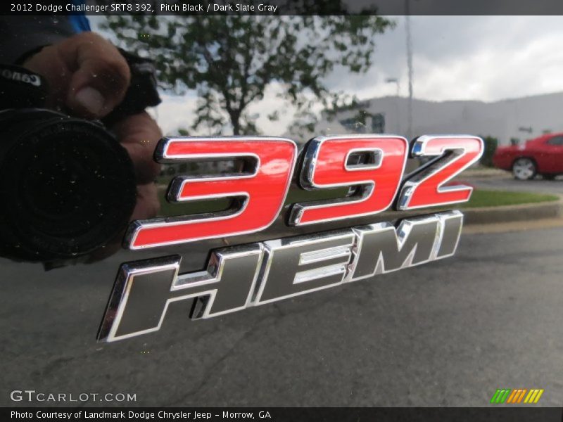 Pitch Black / Dark Slate Gray 2012 Dodge Challenger SRT8 392