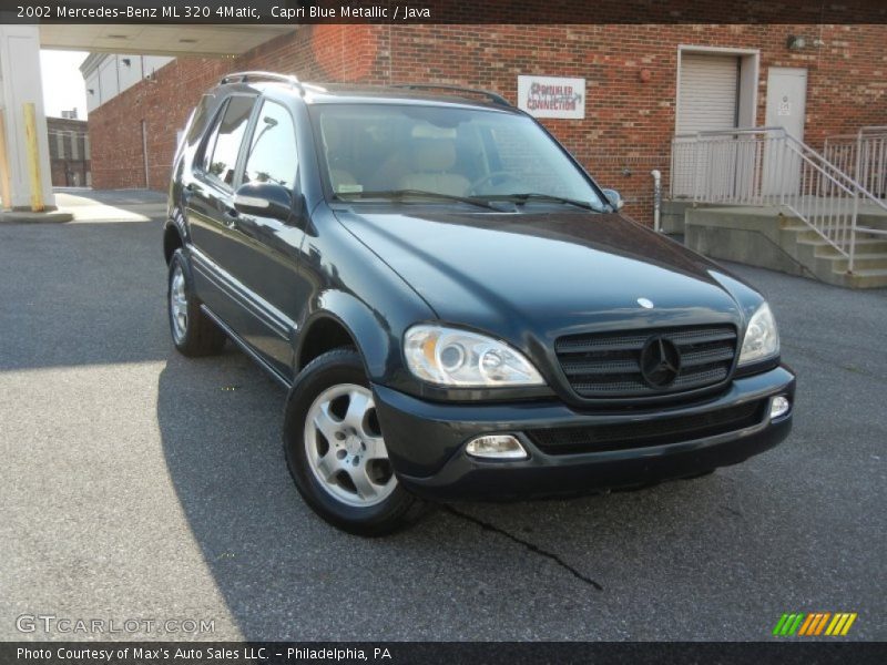 Capri Blue Metallic / Java 2002 Mercedes-Benz ML 320 4Matic