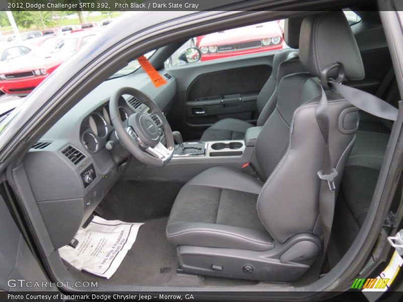 Pitch Black / Dark Slate Gray 2012 Dodge Challenger SRT8 392