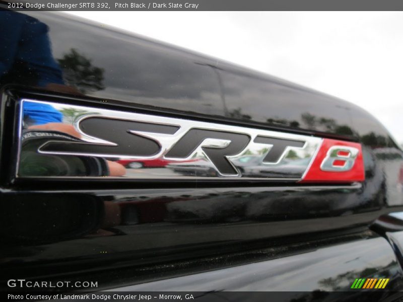 Pitch Black / Dark Slate Gray 2012 Dodge Challenger SRT8 392