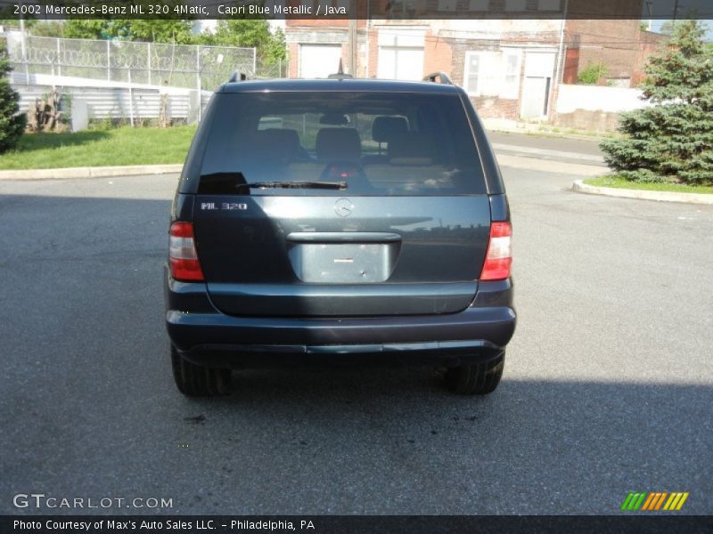 Capri Blue Metallic / Java 2002 Mercedes-Benz ML 320 4Matic