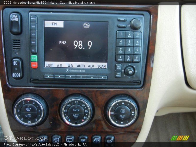 Capri Blue Metallic / Java 2002 Mercedes-Benz ML 320 4Matic
