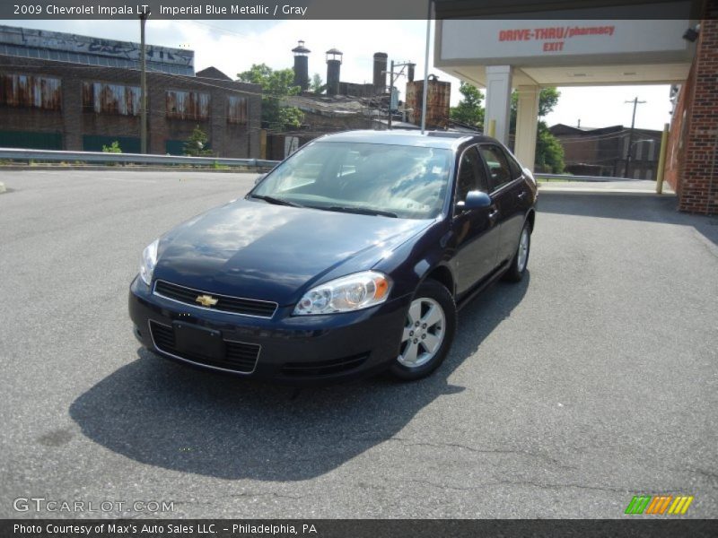 Imperial Blue Metallic / Gray 2009 Chevrolet Impala LT