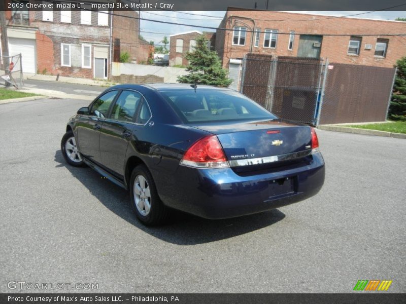 Imperial Blue Metallic / Gray 2009 Chevrolet Impala LT