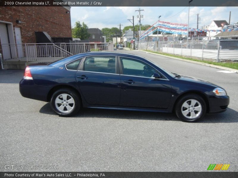 Imperial Blue Metallic / Gray 2009 Chevrolet Impala LT