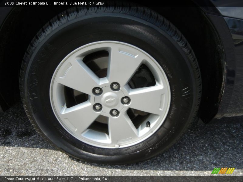 Imperial Blue Metallic / Gray 2009 Chevrolet Impala LT