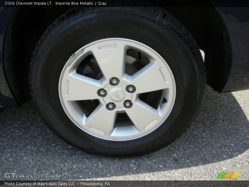 Imperial Blue Metallic / Gray 2009 Chevrolet Impala LT