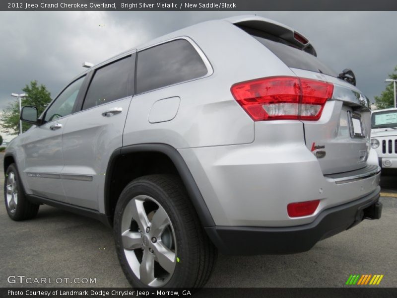 Bright Silver Metallic / New Saddle/Black 2012 Jeep Grand Cherokee Overland