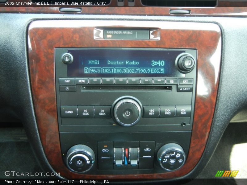 Imperial Blue Metallic / Gray 2009 Chevrolet Impala LT