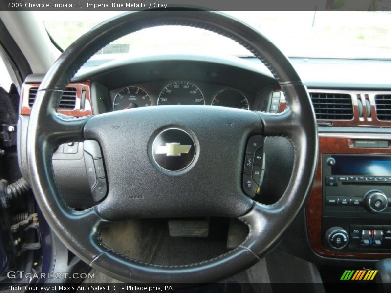 Imperial Blue Metallic / Gray 2009 Chevrolet Impala LT