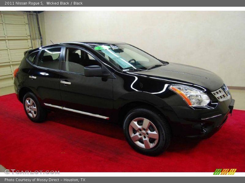 Wicked Black / Black 2011 Nissan Rogue S