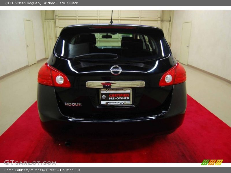 Wicked Black / Black 2011 Nissan Rogue S