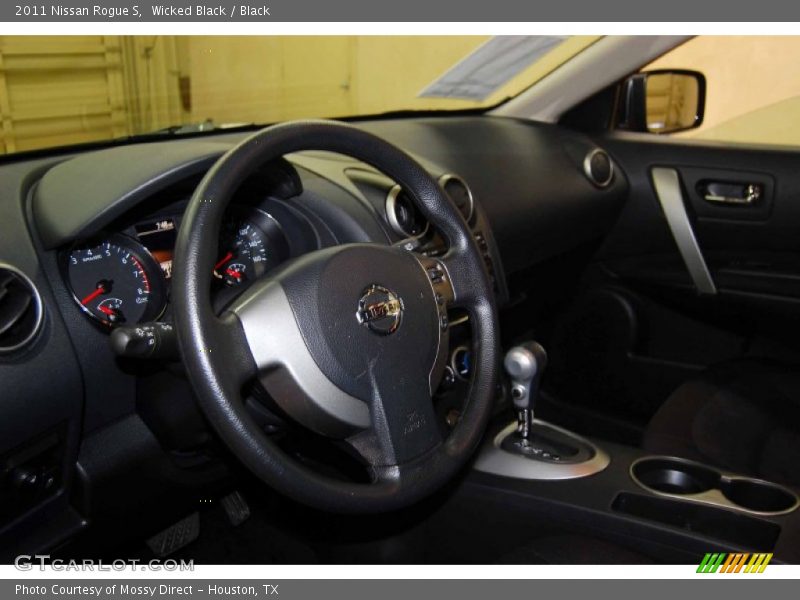 Wicked Black / Black 2011 Nissan Rogue S