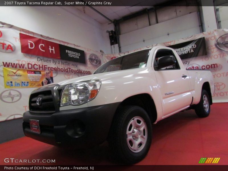 Super White / Graphite Gray 2007 Toyota Tacoma Regular Cab