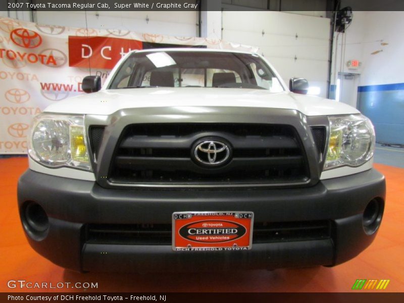 Super White / Graphite Gray 2007 Toyota Tacoma Regular Cab