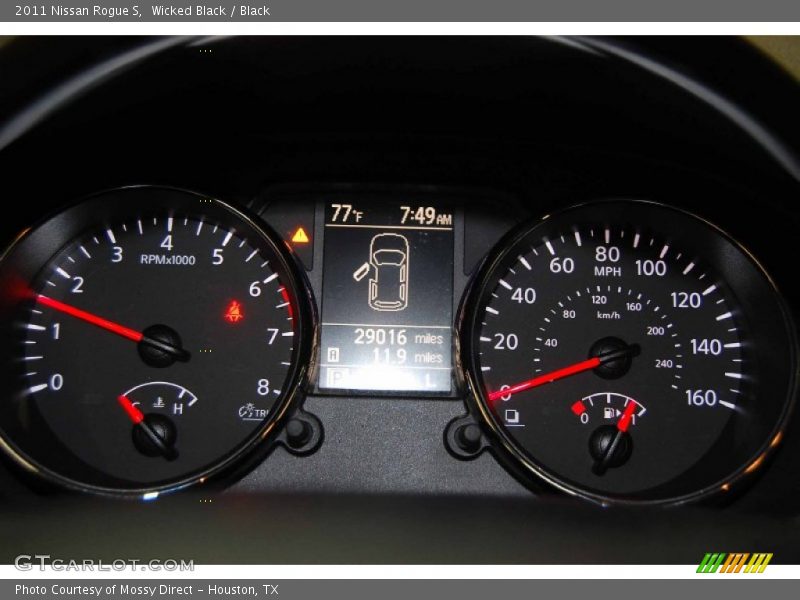 Wicked Black / Black 2011 Nissan Rogue S