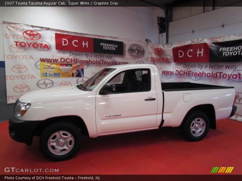 Super White / Graphite Gray 2007 Toyota Tacoma Regular Cab