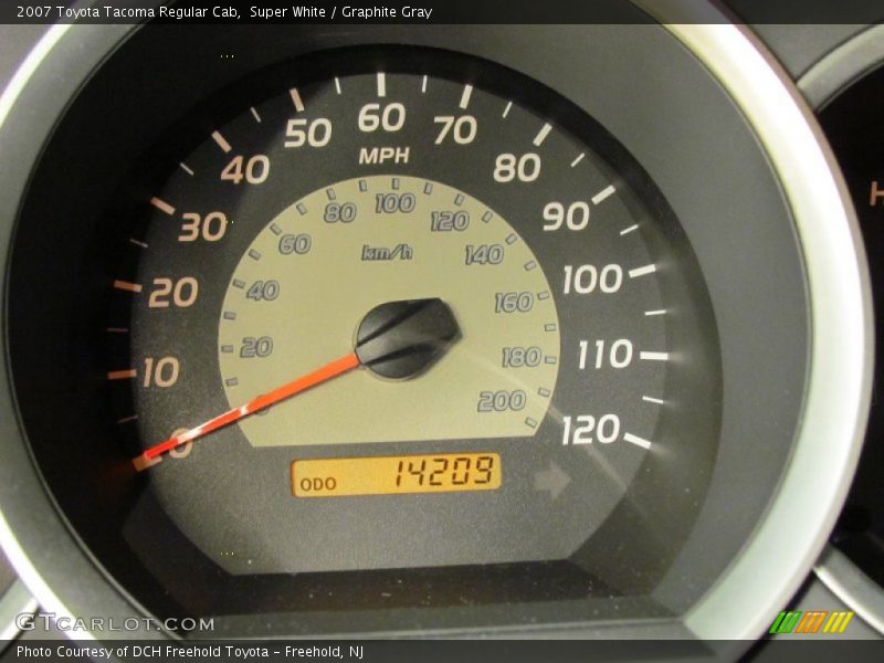 Super White / Graphite Gray 2007 Toyota Tacoma Regular Cab