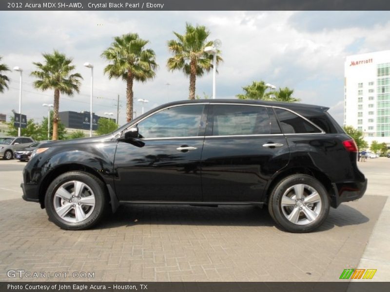 Crystal Black Pearl / Ebony 2012 Acura MDX SH-AWD