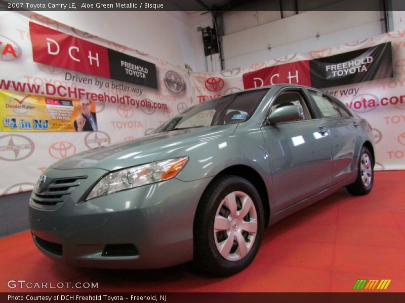 Aloe Green Metallic / Bisque 2007 Toyota Camry LE