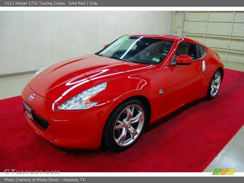 Solid Red / Gray 2011 Nissan 370Z Touring Coupe