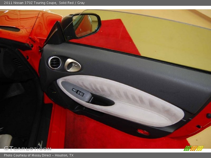 Solid Red / Gray 2011 Nissan 370Z Touring Coupe