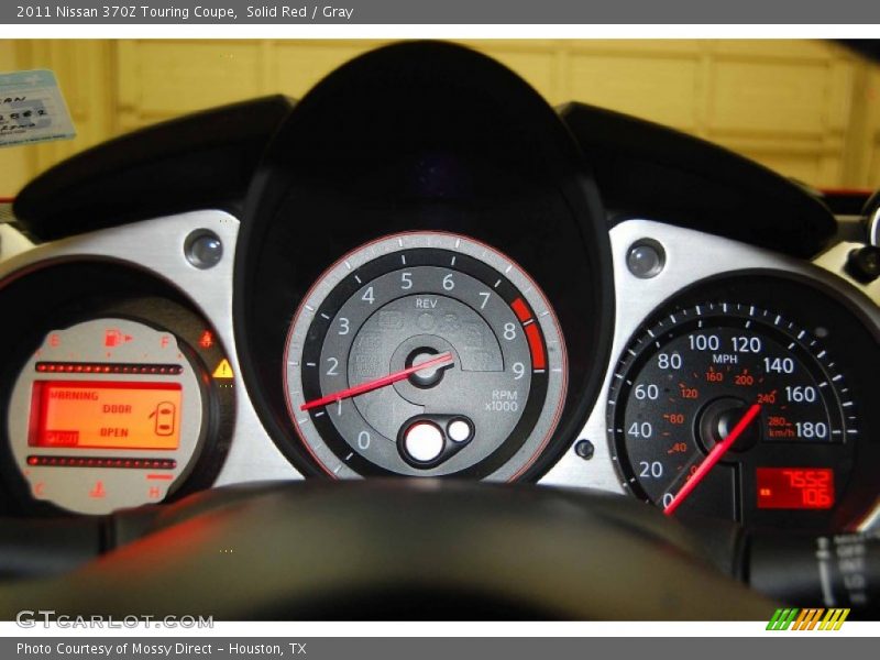Solid Red / Gray 2011 Nissan 370Z Touring Coupe
