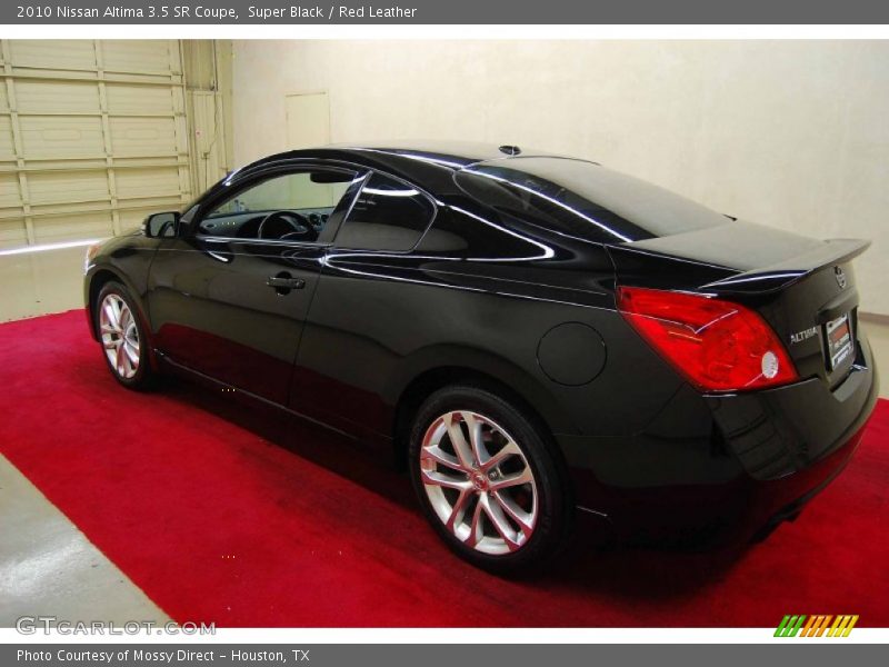 Super Black / Red Leather 2010 Nissan Altima 3.5 SR Coupe