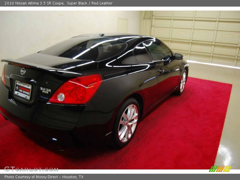 Super Black / Red Leather 2010 Nissan Altima 3.5 SR Coupe