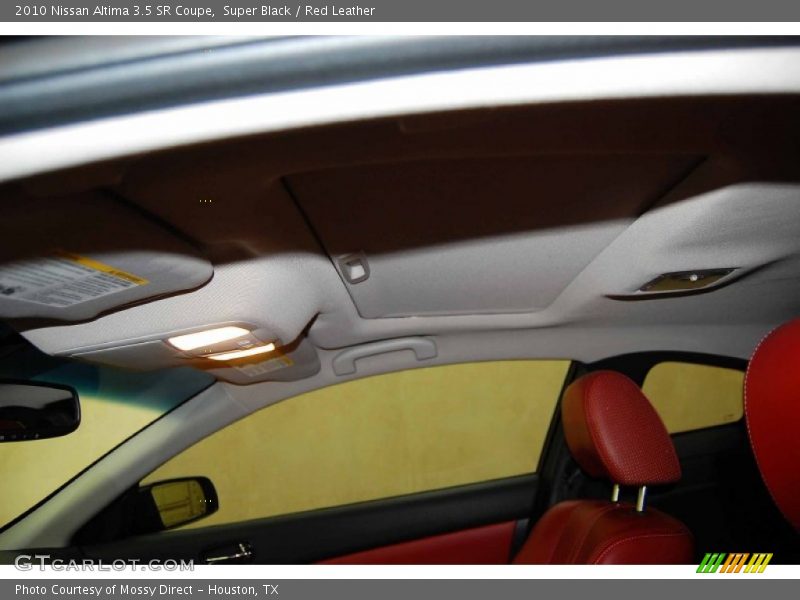 Super Black / Red Leather 2010 Nissan Altima 3.5 SR Coupe