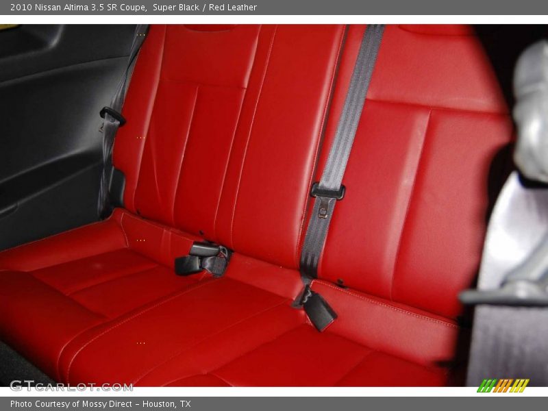 Super Black / Red Leather 2010 Nissan Altima 3.5 SR Coupe