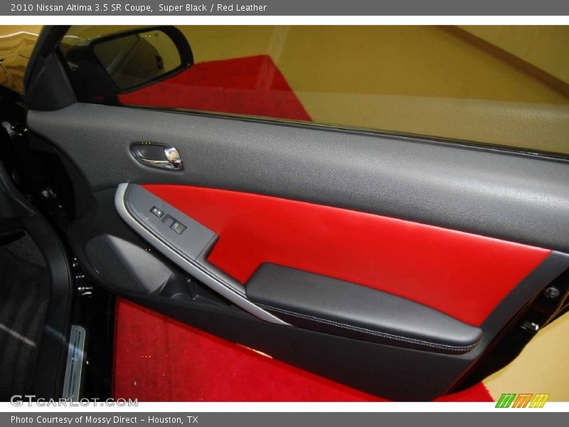 Super Black / Red Leather 2010 Nissan Altima 3.5 SR Coupe