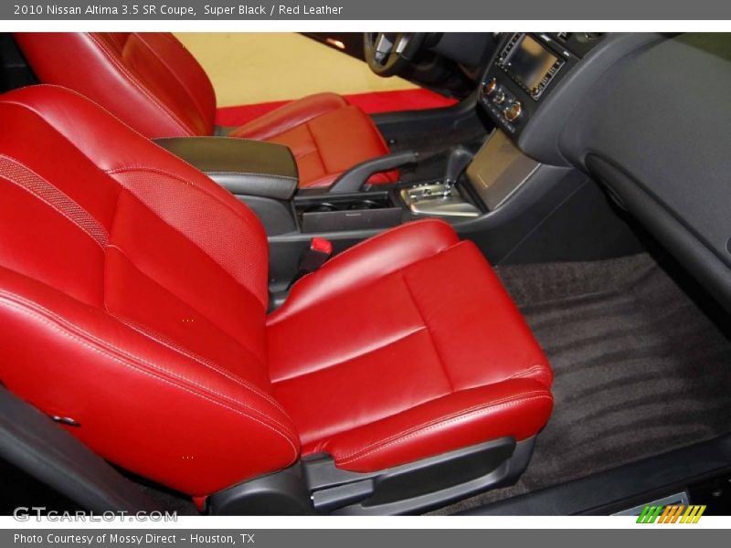 Super Black / Red Leather 2010 Nissan Altima 3.5 SR Coupe