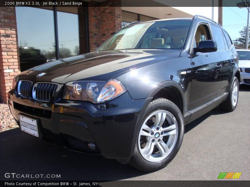 Jet Black / Sand Beige 2006 BMW X3 3.0i