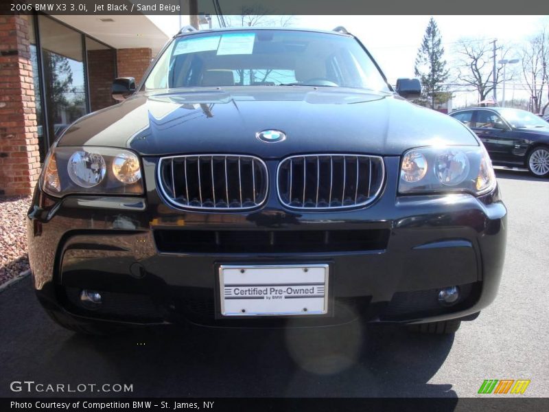 Jet Black / Sand Beige 2006 BMW X3 3.0i