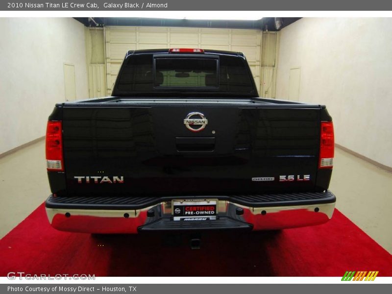 Galaxy Black / Almond 2010 Nissan Titan LE Crew Cab