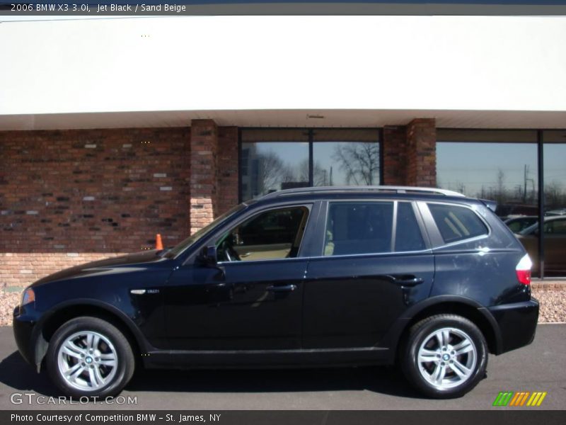 Jet Black / Sand Beige 2006 BMW X3 3.0i