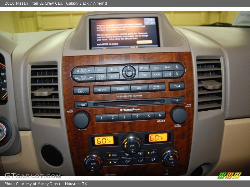 Galaxy Black / Almond 2010 Nissan Titan LE Crew Cab