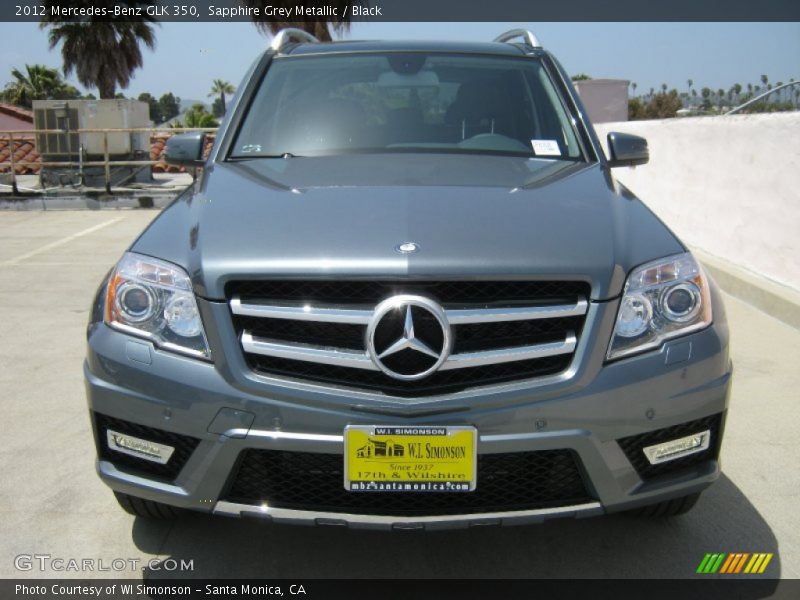 Sapphire Grey Metallic / Black 2012 Mercedes-Benz GLK 350
