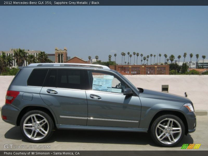 Sapphire Grey Metallic / Black 2012 Mercedes-Benz GLK 350
