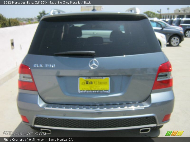 Sapphire Grey Metallic / Black 2012 Mercedes-Benz GLK 350