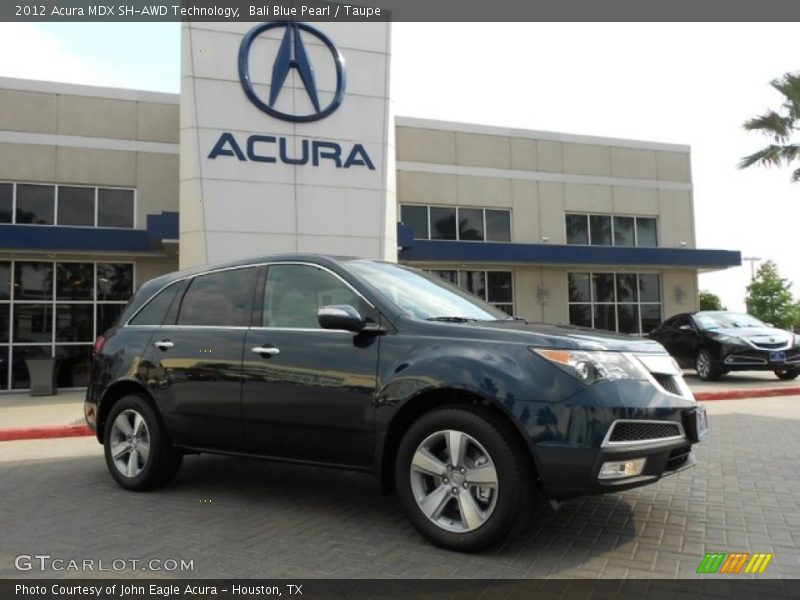 Bali Blue Pearl / Taupe 2012 Acura MDX SH-AWD Technology