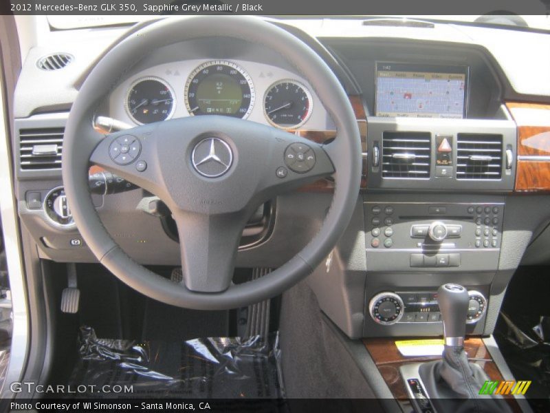 Sapphire Grey Metallic / Black 2012 Mercedes-Benz GLK 350