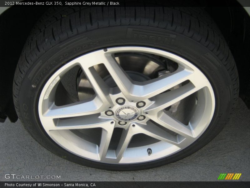 Sapphire Grey Metallic / Black 2012 Mercedes-Benz GLK 350