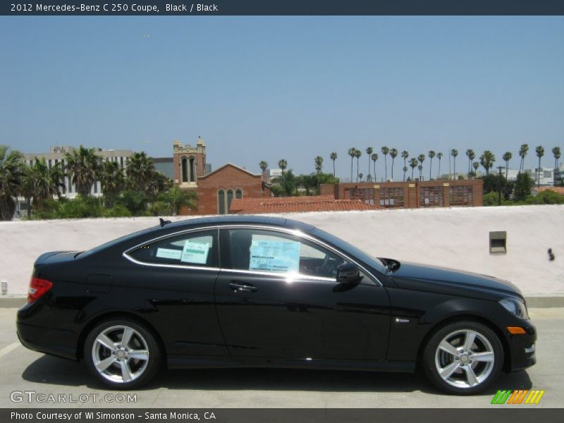 Black / Black 2012 Mercedes-Benz C 250 Coupe