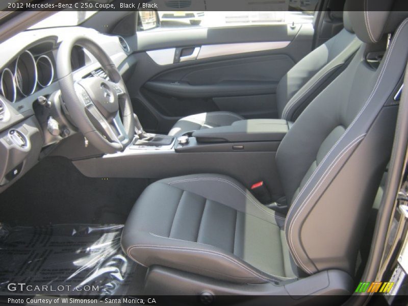 Black / Black 2012 Mercedes-Benz C 250 Coupe
