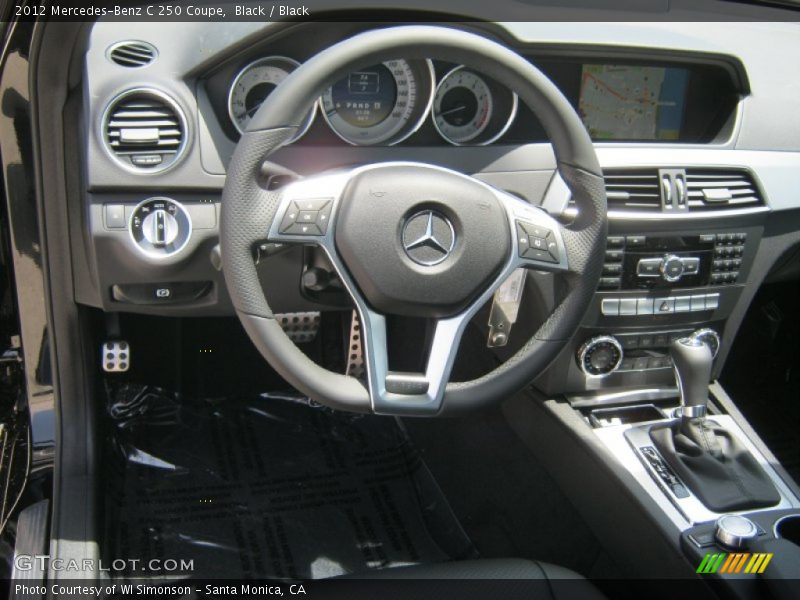 Black / Black 2012 Mercedes-Benz C 250 Coupe
