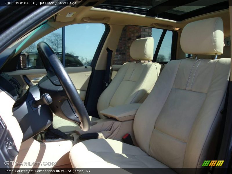 Jet Black / Sand Beige 2006 BMW X3 3.0i